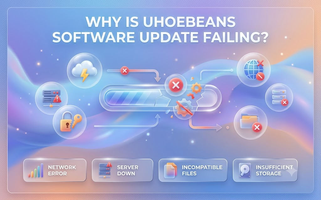 why is uhoebeans software update failing